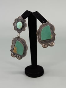 Navajo Sterling Silver Turquoise Earrings