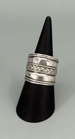 Sterling Silver Braided Rope Ring