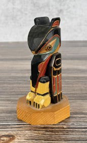 Vic Yeoda Alaskan Inuit Carved Totem Pole