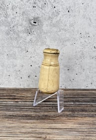 Sailor Carved Whale Bone Parasol Handle