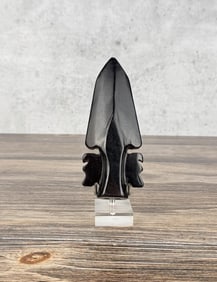 Chinese Black Jade Spear Point