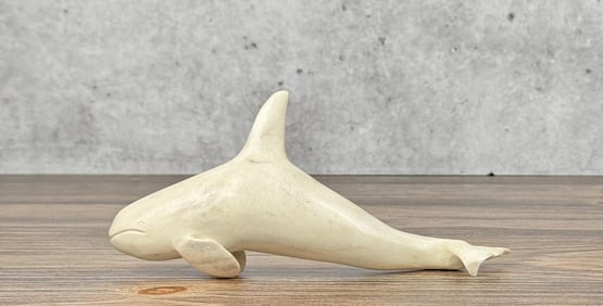 Alaskan Inuit Eskimo Carved Killer Whale