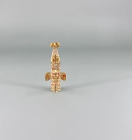 1950s Northwest Coast Carved Bone Totem Pole