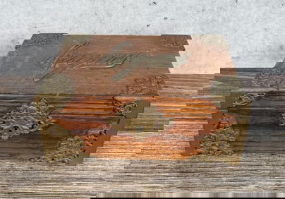 Victorian Oak Cigar Humidor Box