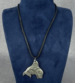 Haida Northwest Coast Indian Pewter Necklace