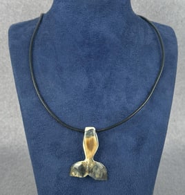 Alaskan Inuit Eskimo Whale Tail Necklace