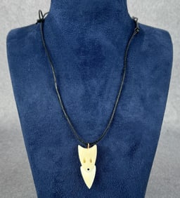 Alaskan Inuit Eskimo Harpoon Point Necklace