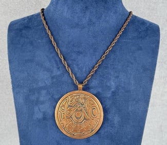 Bell Trading Post Haida Pattern Copper Necklace