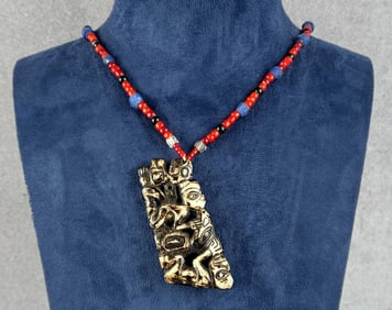 Haida Northwest Coast Indian Amulet Neckalce