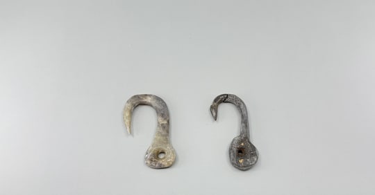 Ancient Thule Inuit Alaskan Eskimo Fishing Hooks