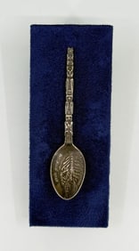 Alaska Sterling Silver Totem Pole Spoon