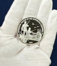 1975 Sovereign Nation of the Chippewa Silver Round