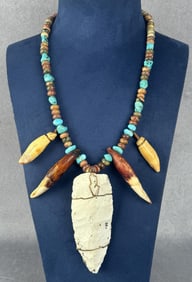 Native American Indian Artifact Necklace