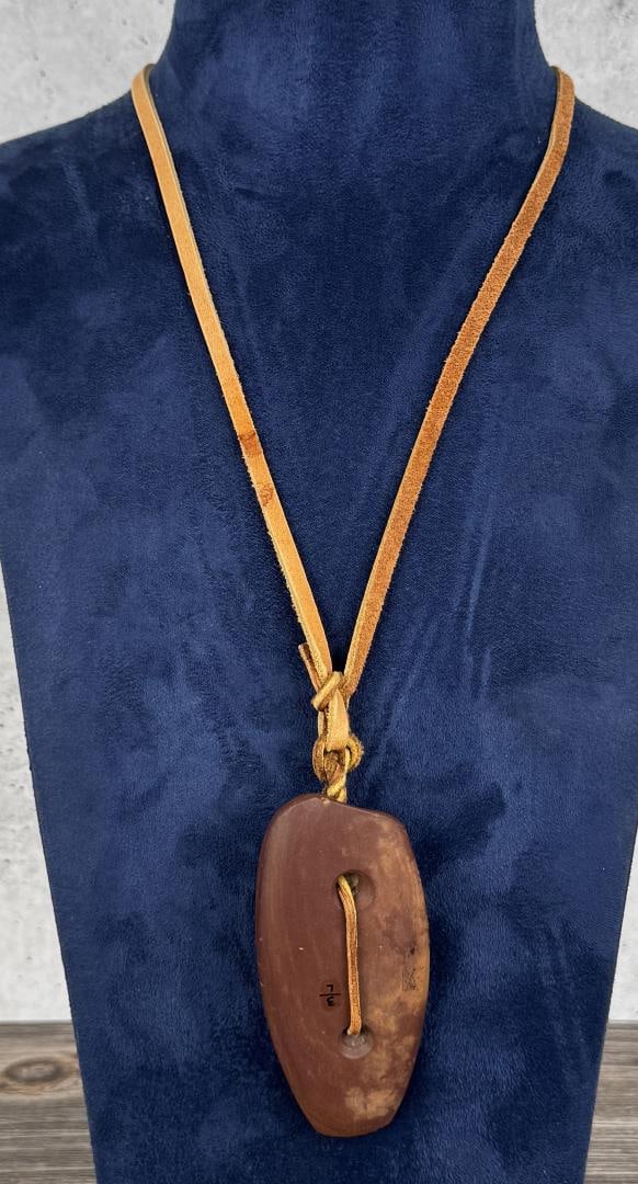 Native American Indian Gorget Bannerstone Necklace (1 of 5)