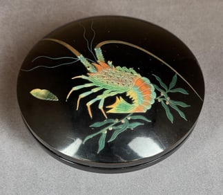 Japanese Ryukyu Lacquer Ware Lobster Box