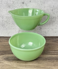 Fire King Oven Ware Jadeite Batter & Mixing Bowl