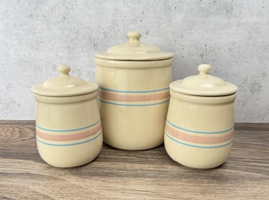 McCoy Pottery Kitchen Canister Set 133 135
