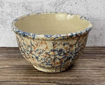 Red Wing Pottery Spongeware Mixing Bowl