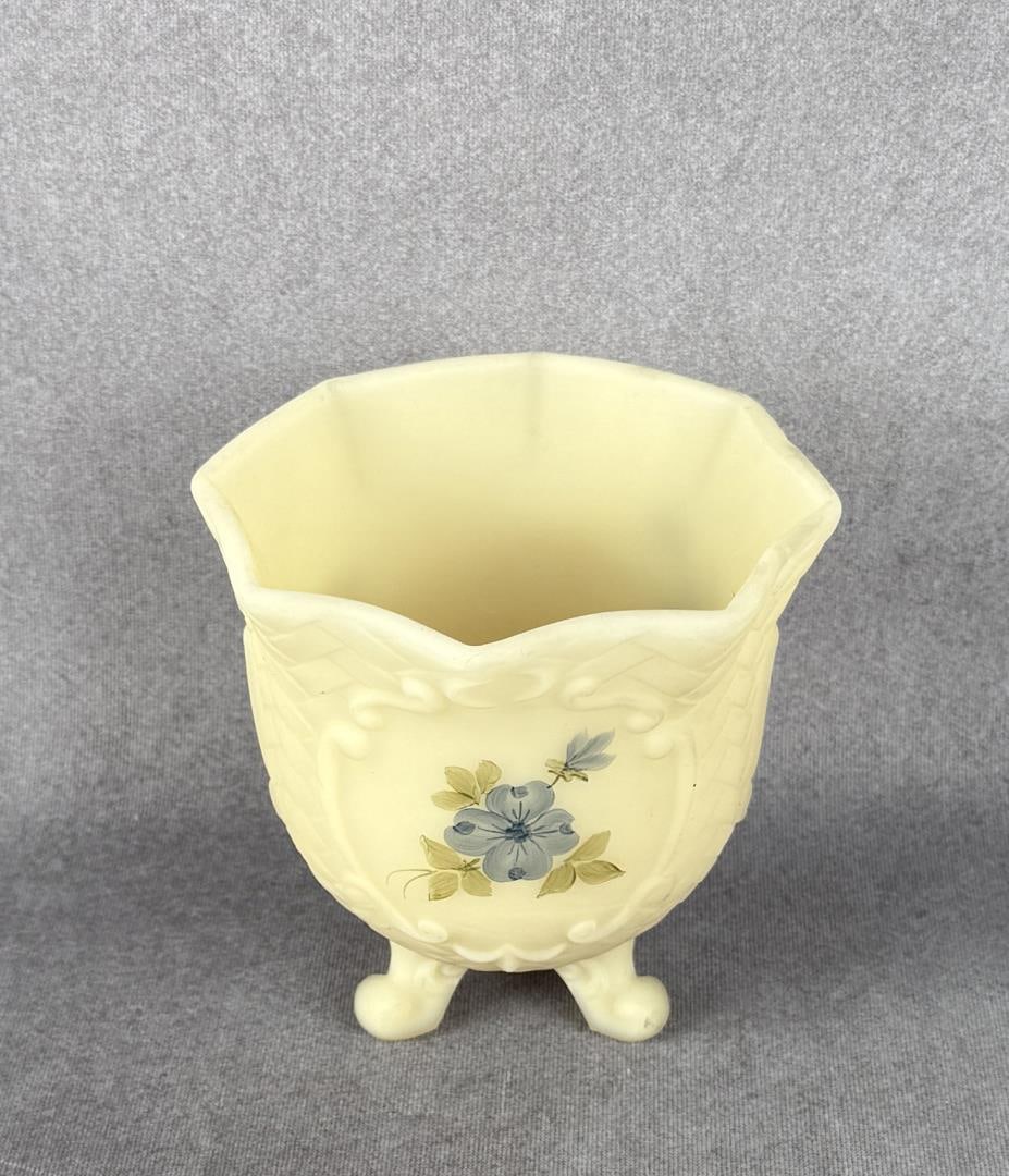 Fenton Glass Blue Dogwoods Custard Nut Dish (1 of 4)