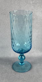 Mid Century Empoli Blue Glass Vase