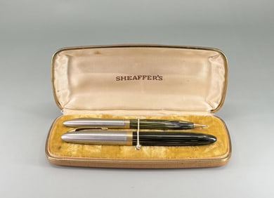 Sheaffer Lifetime Striated Fountain Pen Pencil Set