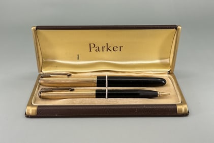 Parker 51 Blue Diamond Fountain Pen Pencil Set