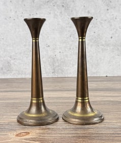 Farber Craft Arts & Crafts Copper Candlesticks
