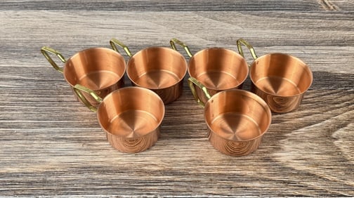 Group Of Copper Cups