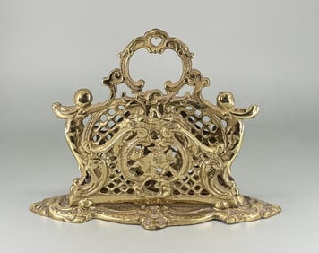 Fancy Brass Letter Holder