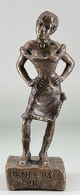 Tom Knapp Dance Hall Girl Bronze
