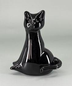 Art Glass Cat Paperweight