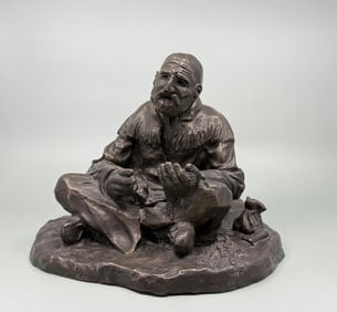 Tom Schenarts Montana Fur Trader Bronze