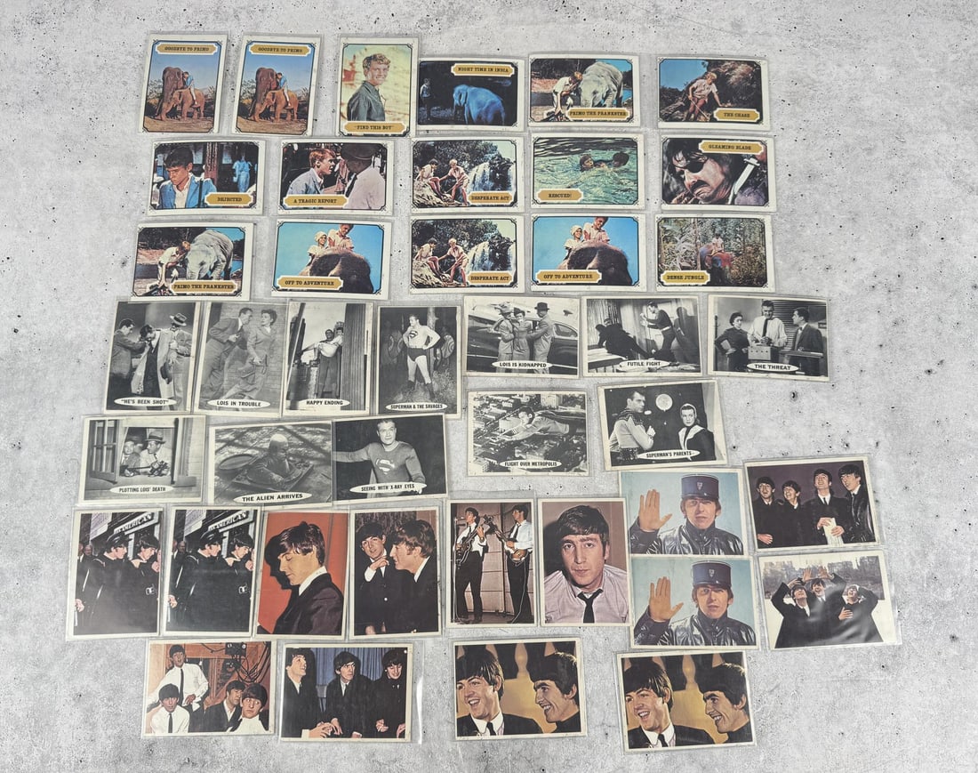 Superman Mysteries of India Beatles Diary Cards: Nice grouping