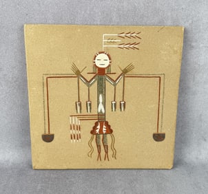 Jackson Chee Navajo Female Camel Sand Painting