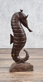 Mexican Ironwood Seahorse Carving