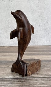 Mexican Ironwood Dolphin Carving