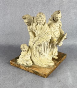 Tom Schenarts Native American Clay Sculpture
