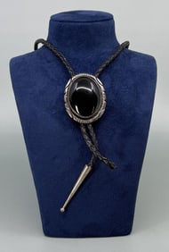 Navajo Sterling Silver Bolo Tie