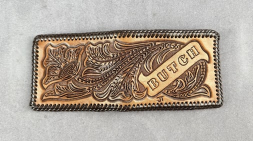 Butch Montana Cowboy Tooled Leather Wallet