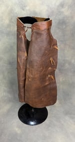 Custom Made Leather Cowboy Batwing Chaps