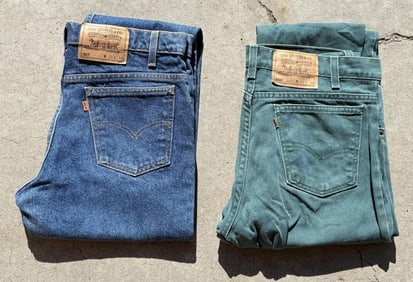 Vintage Levis 550 517 Orange Tab Denim Jeans