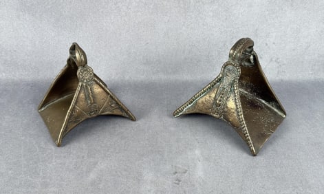Antique Brass Spanish Conquistador Stirrups