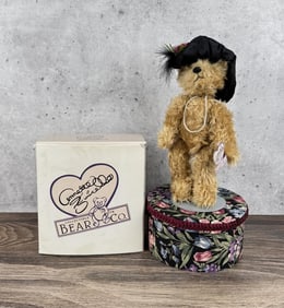 Annette Funicello Dolly Hat Box Teddy Bear