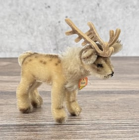Steiff Renny Reindeer Mohair Stuffed Animal