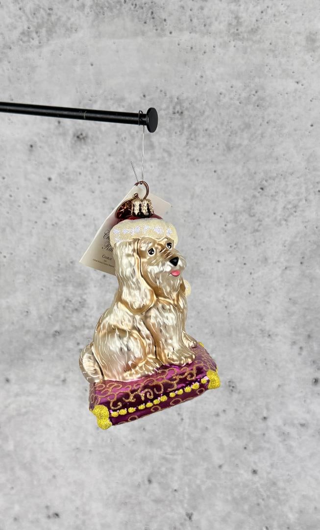 Christopher Radko Charlie Christmas Ornament: 5" tall.