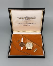 Baume & Mercier Geneve 18k Gold Watch in Box