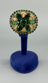 Czech Rhinestone Costume Jewelry Brooch