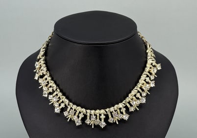 Coro Rhinestone Costume Jewelry Necklace