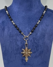 L. Blackgoat Navajo Sterling Silver Necklace