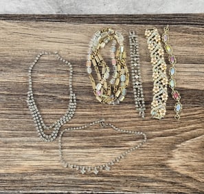 Collection of Rhinestone Costume Jewelry